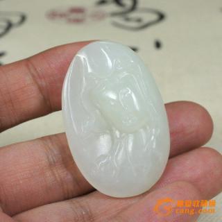 和田玉籽料挂件岁岁平安