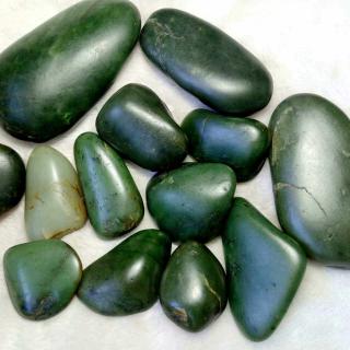 天然国画石籽料原石手把玩料子细腻油润保真新疆和田玉青花玉包邮