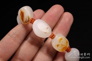 wf732清代和田玉原石手串