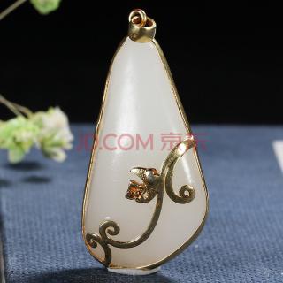 和田玉白玉原石挂件14.9克 博润玉器